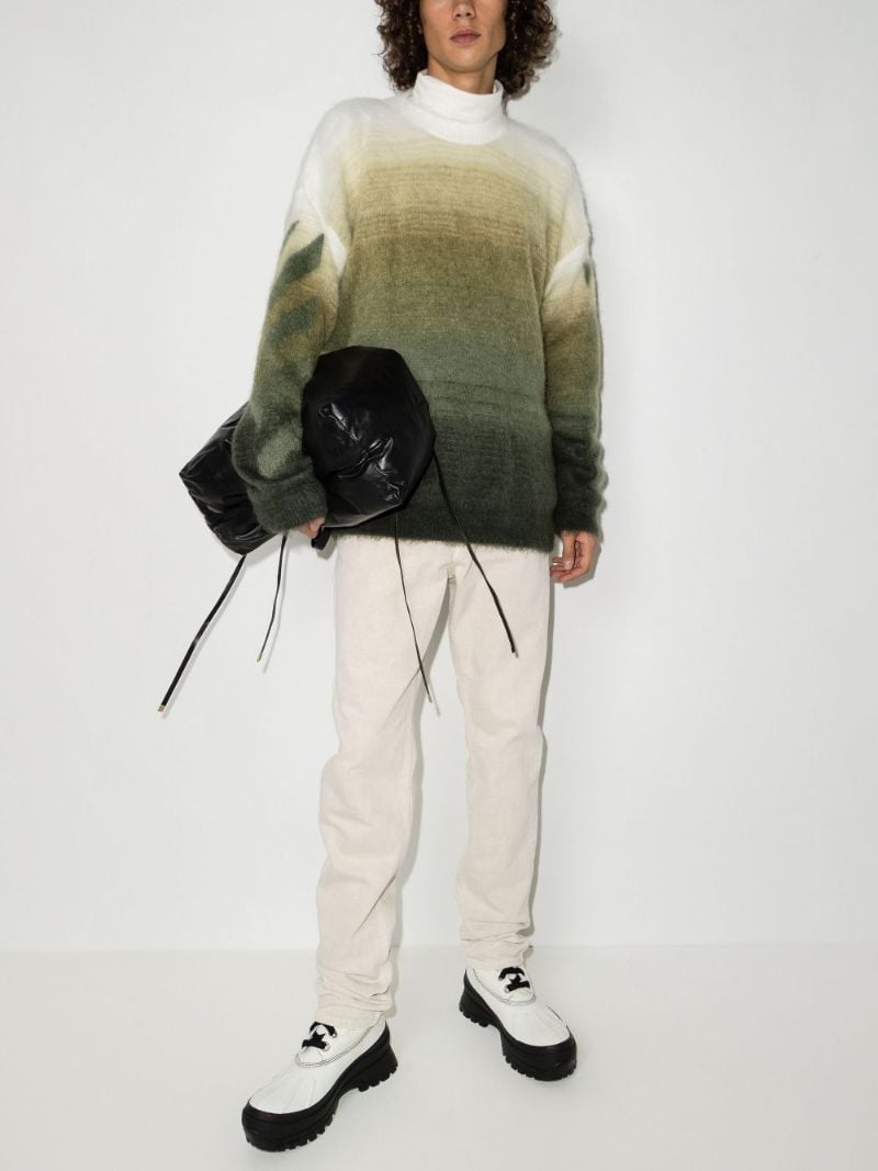 Diag Brushed Gradient Sweater