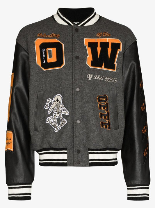 Logo Patch Varsity Jacket