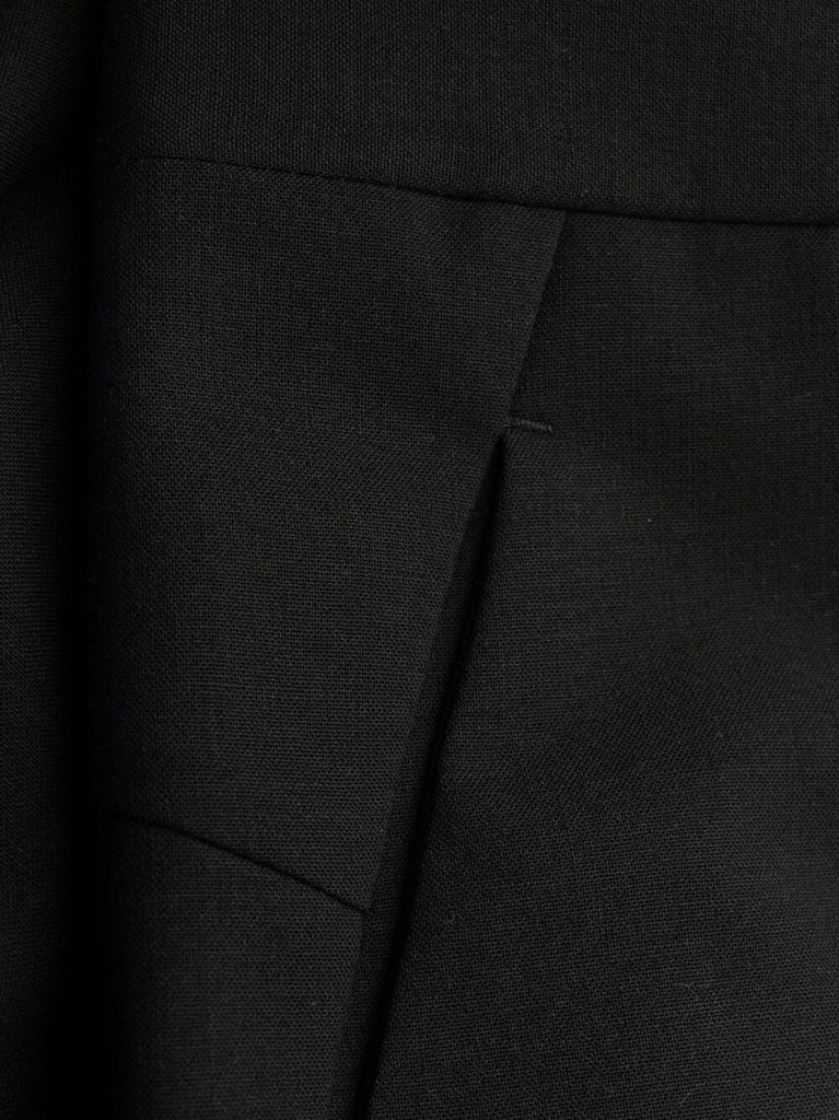 Black Tailored Straight-leg Trousers