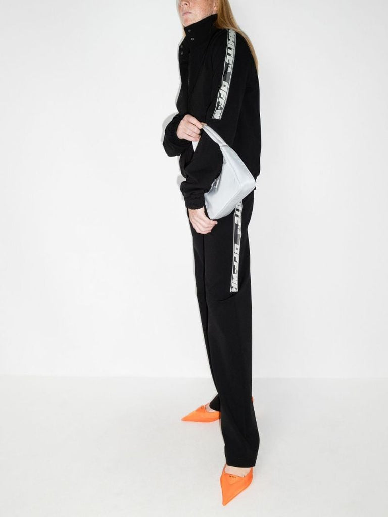 Black Logo Stripe Track Jacket