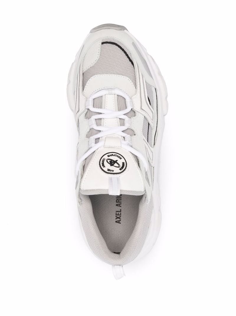 Grey Marathon R-trail Leather Sneakers