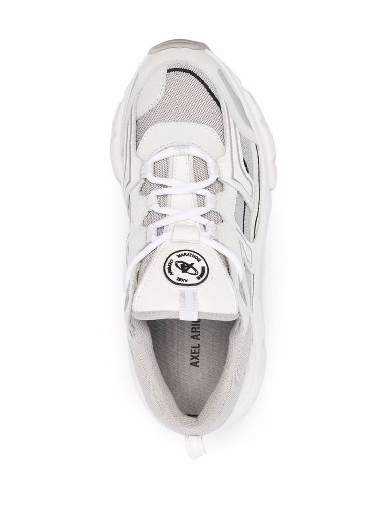 Grey Marathon R-trail Leather Sneakers