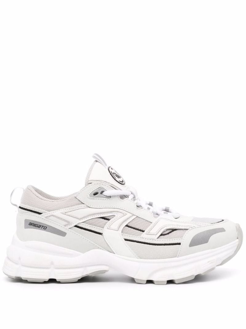 Grey Marathon R-trail Leather Sneakers