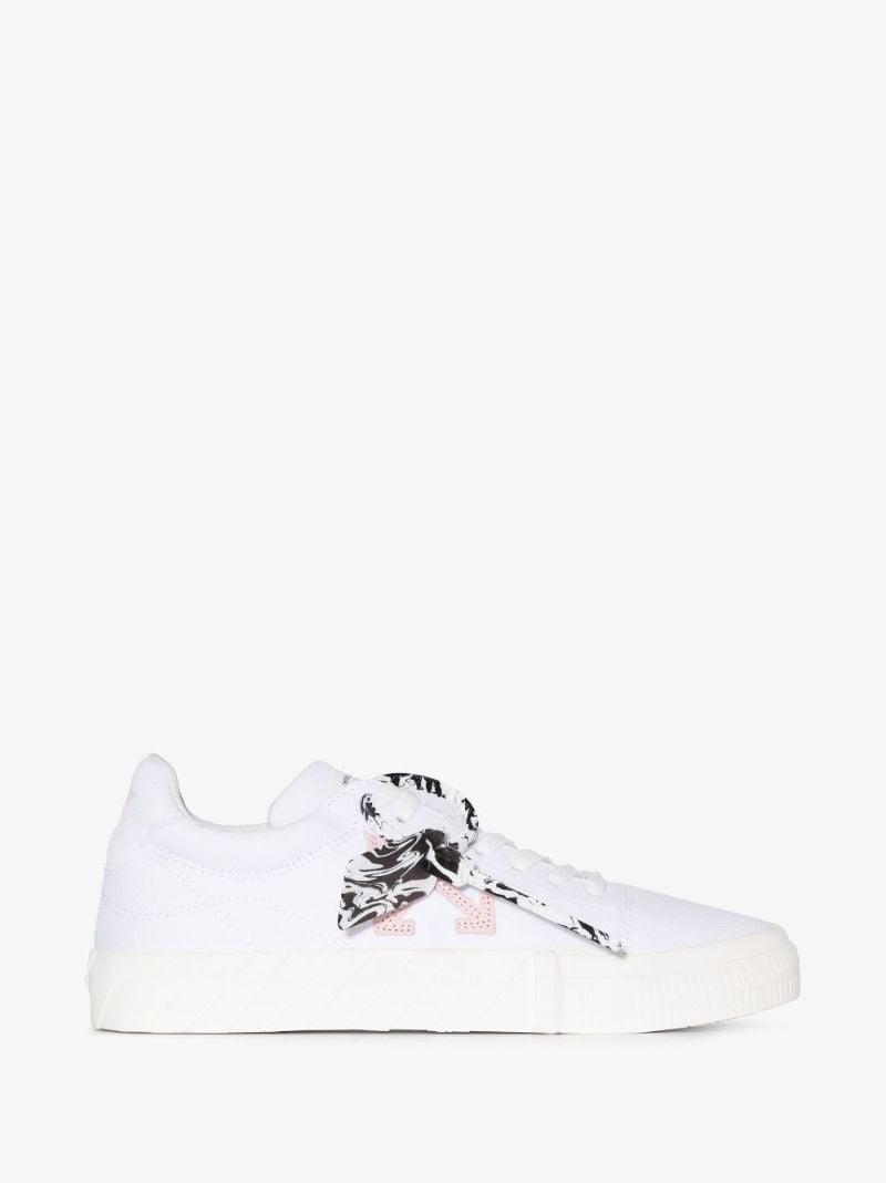 White Low Vulcanized Sneakers