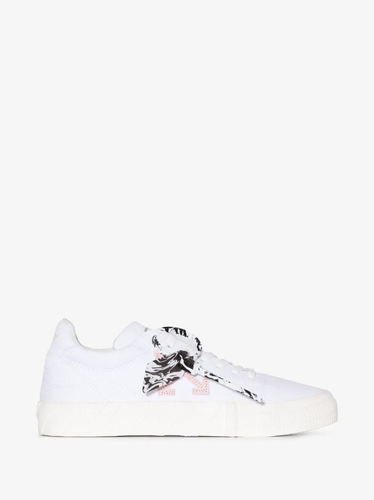 White Low Vulcanized Sneakers