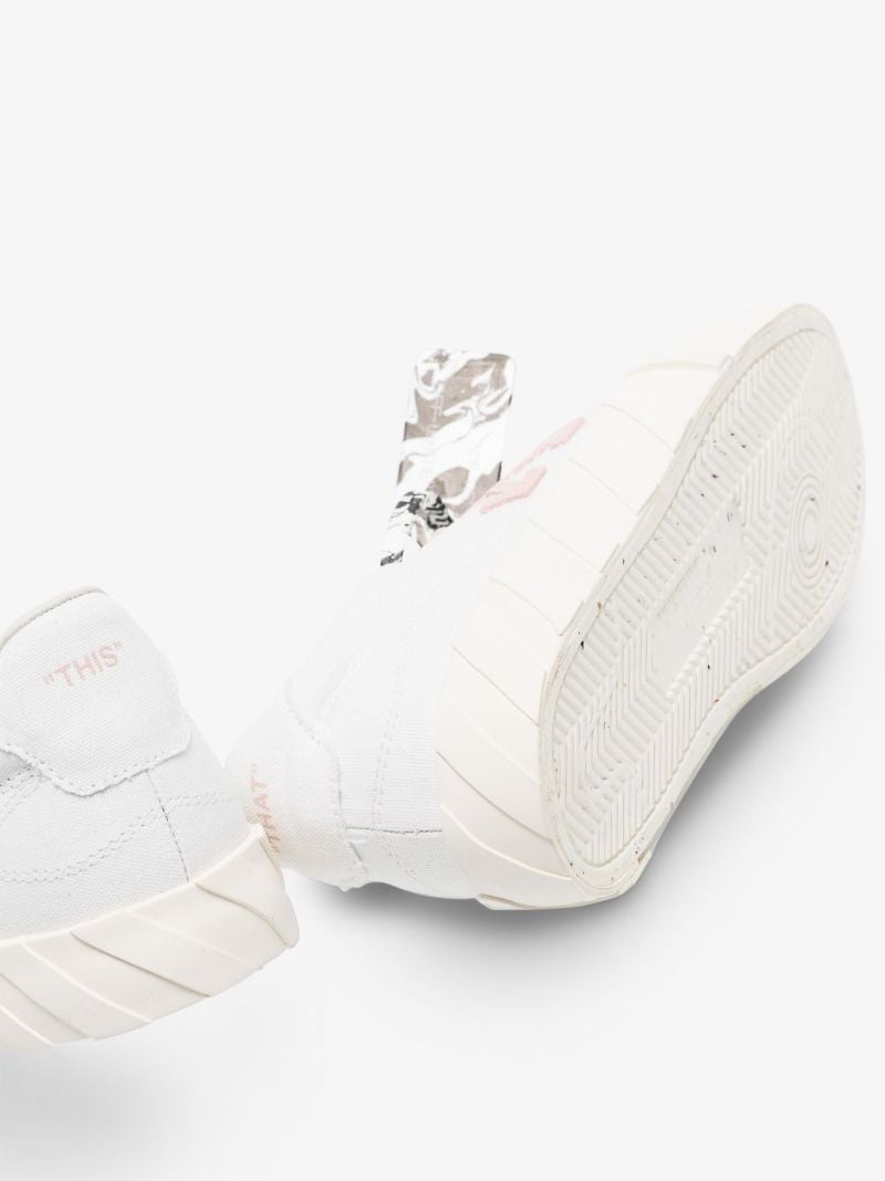 White Low Vulcanized Sneakers