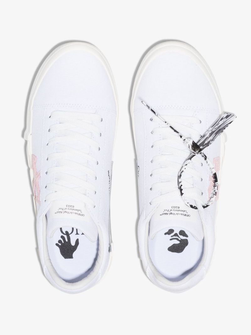 White Low Vulcanized Sneakers