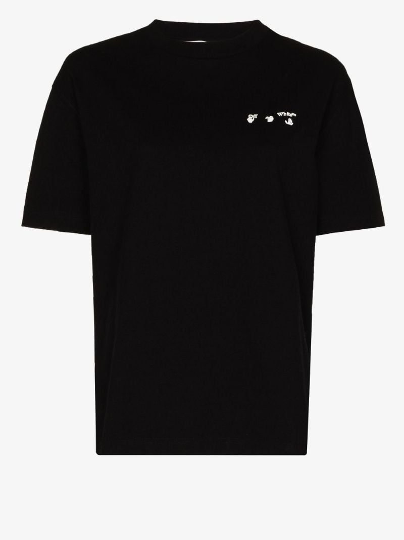 Black Logo Print Cotton T-shirt