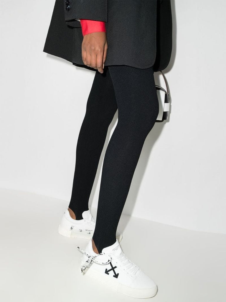 White Vulcanised Low Top Sneakers