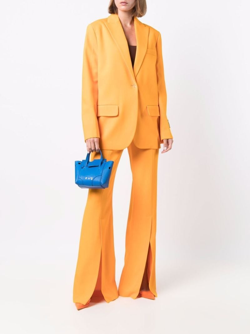 Logo Print Single-breasted Blazer