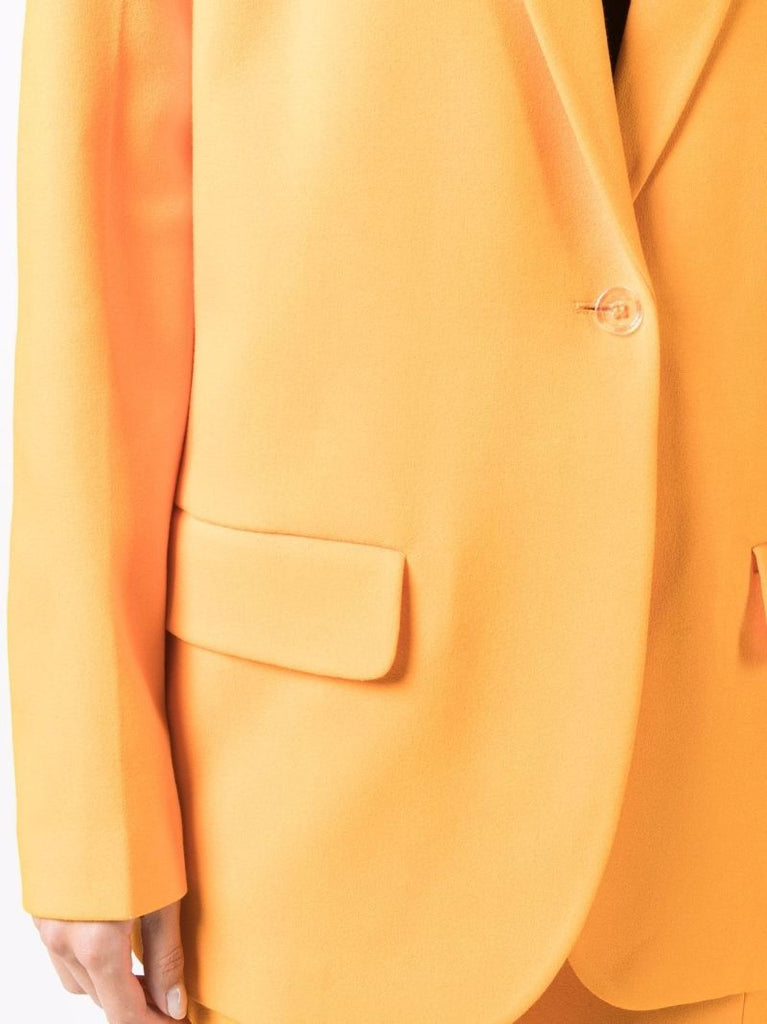 Logo Print Single-breasted Blazer