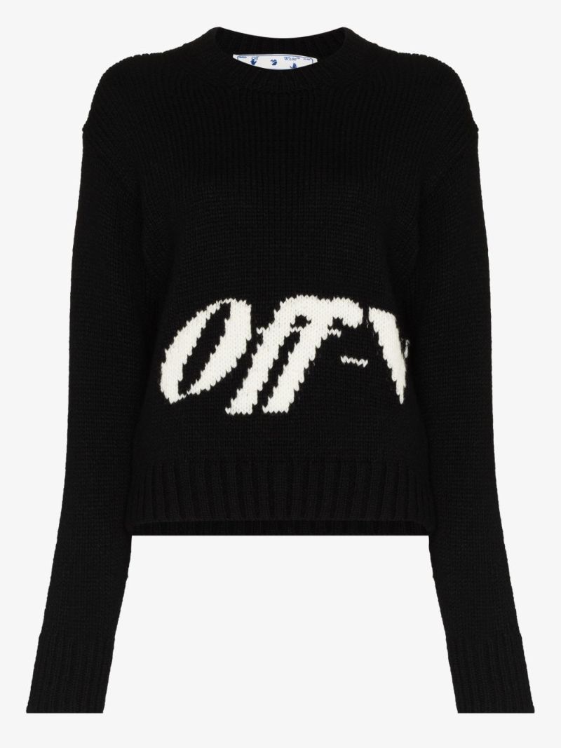 Intarsia Logo Sweater