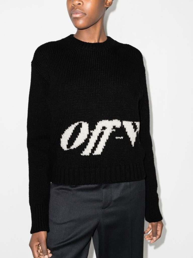 Intarsia Logo Sweater