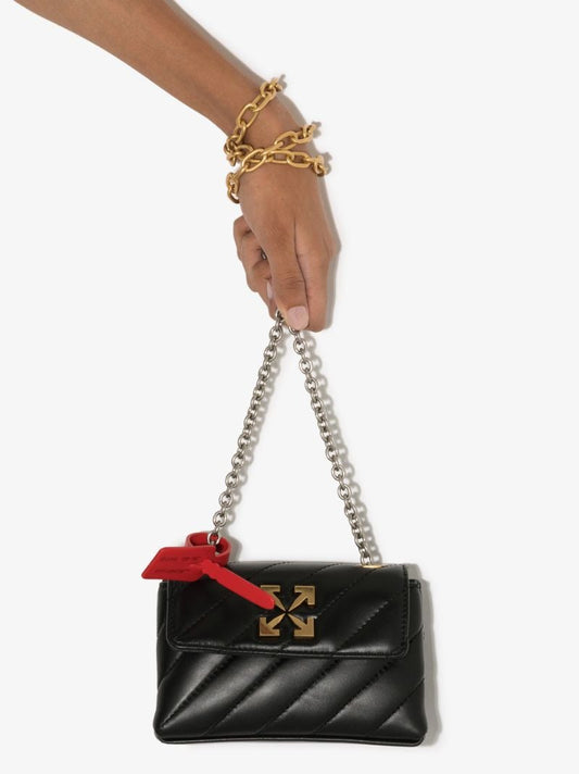 Black Jackhammer 17 Leather Shoulder Bag