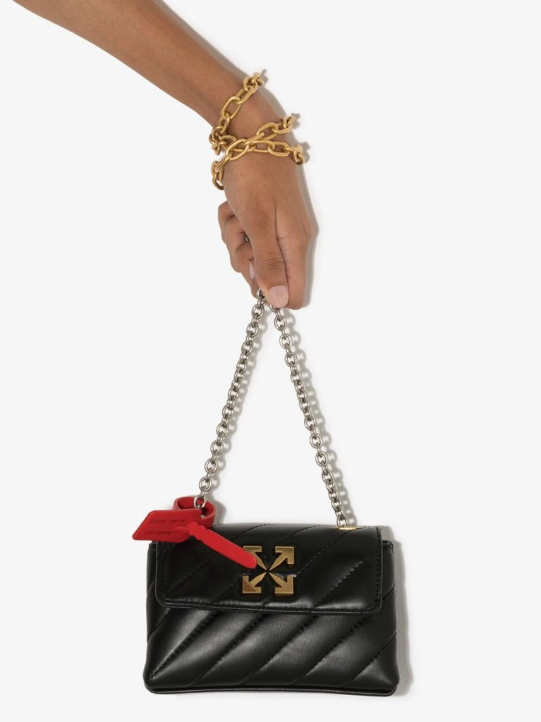 Black Jackhammer 17 Leather Shoulder Bag