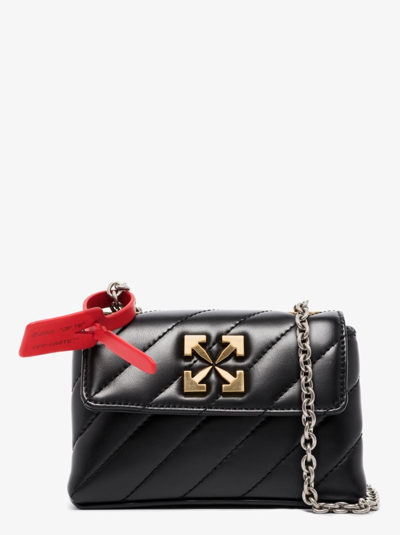 Black Jackhammer 17 Leather Shoulder Bag