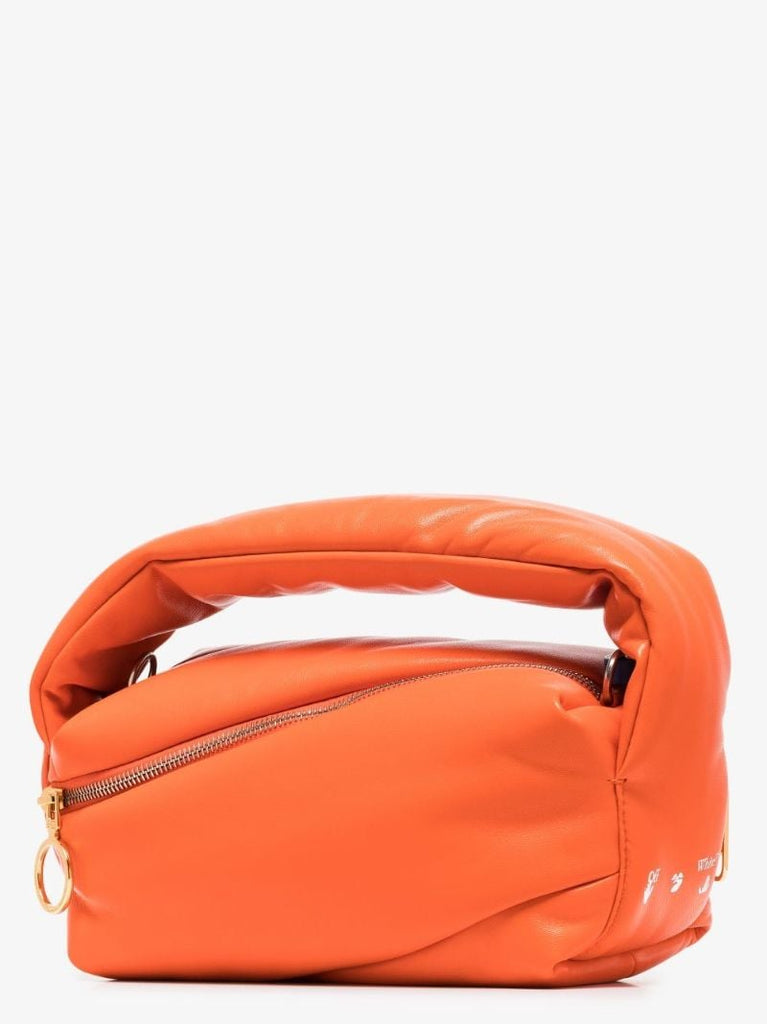Orange Pump Pouch Leather Shoulder Bag