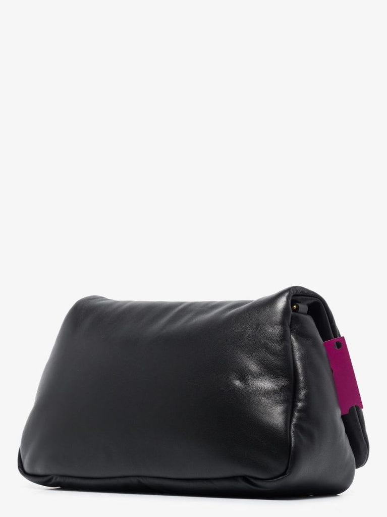 Black Nailed Slouchy 30 Leather Shoulder Bag