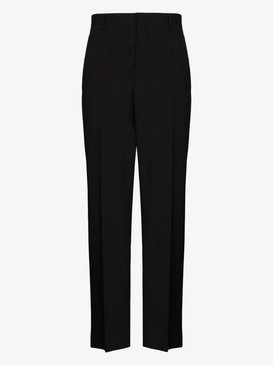 Straight Leg Wool Trousers