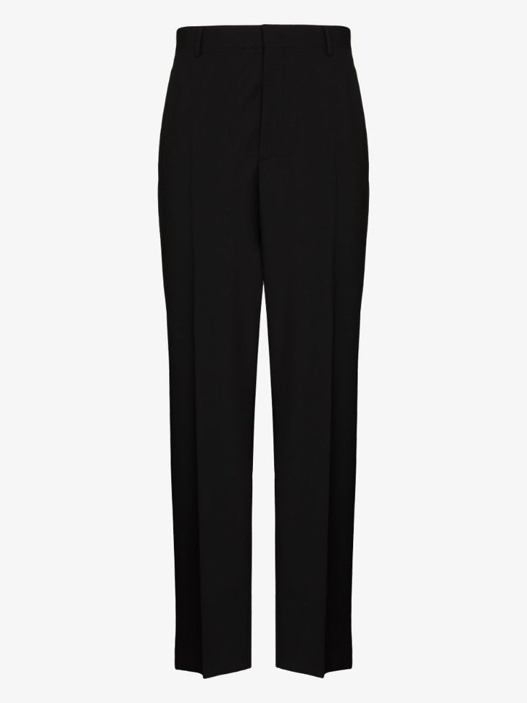 Straight Leg Wool Trousers