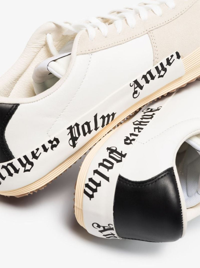 White Vulcanised Low Top Sneakers