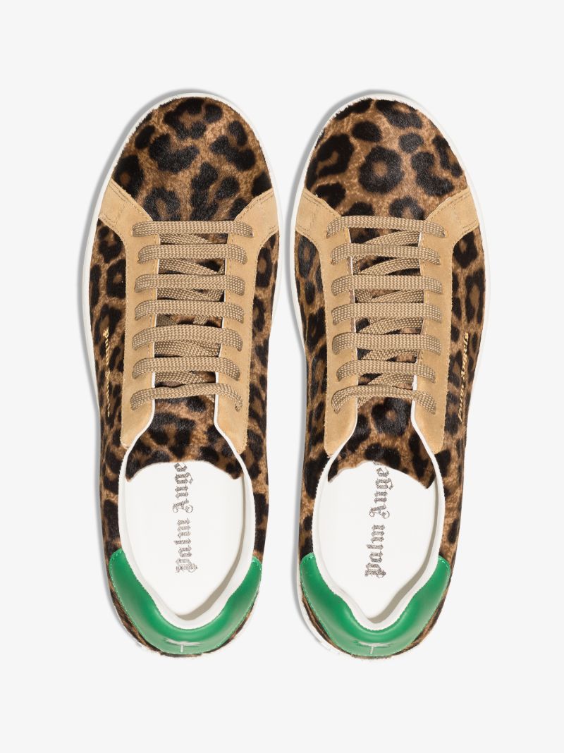 Brown Leopard Print Sneakers