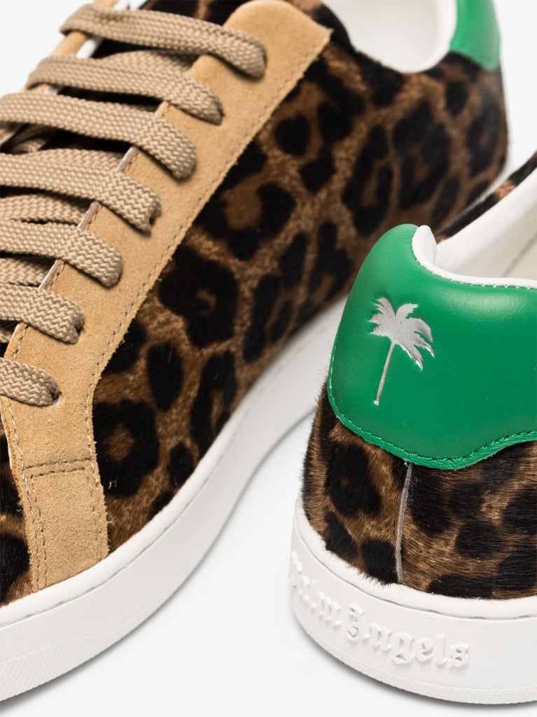 Brown Leopard Print Sneakers
