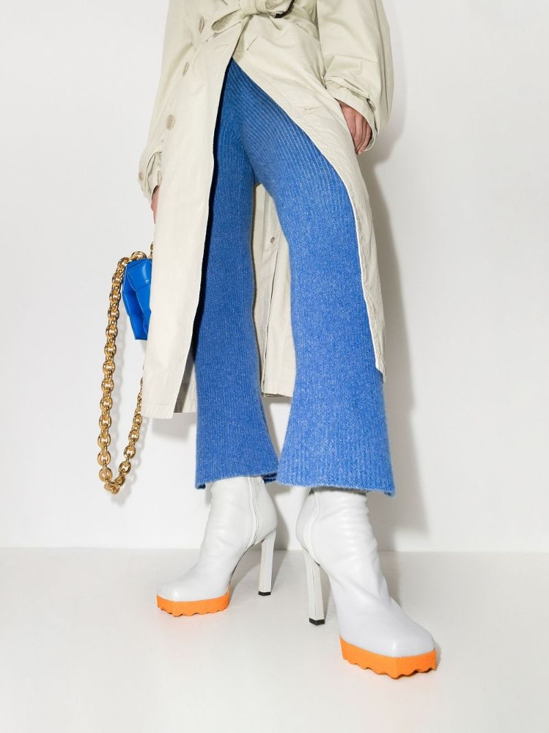 Grey Sponge 115 Leather Boots