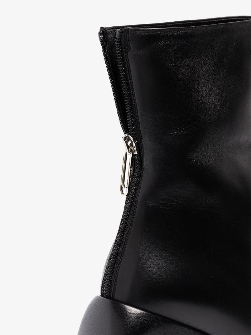 Black Dolls Wedge 95 Ankle Boots