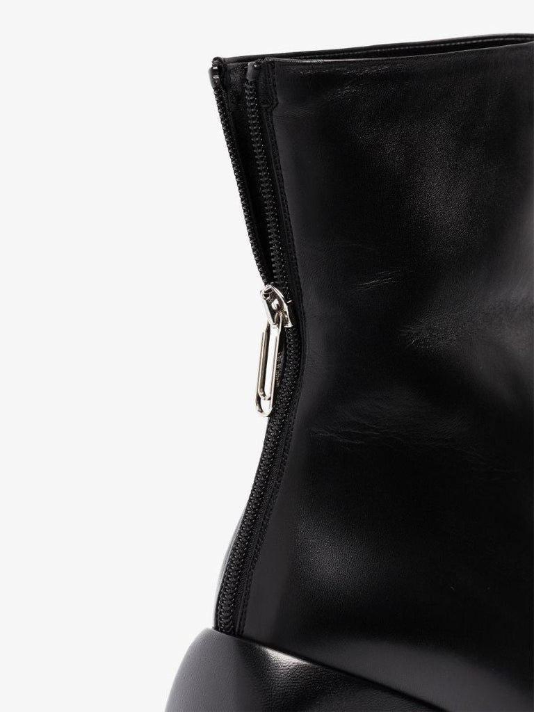 Black Dolls Wedge 95 Ankle Boots