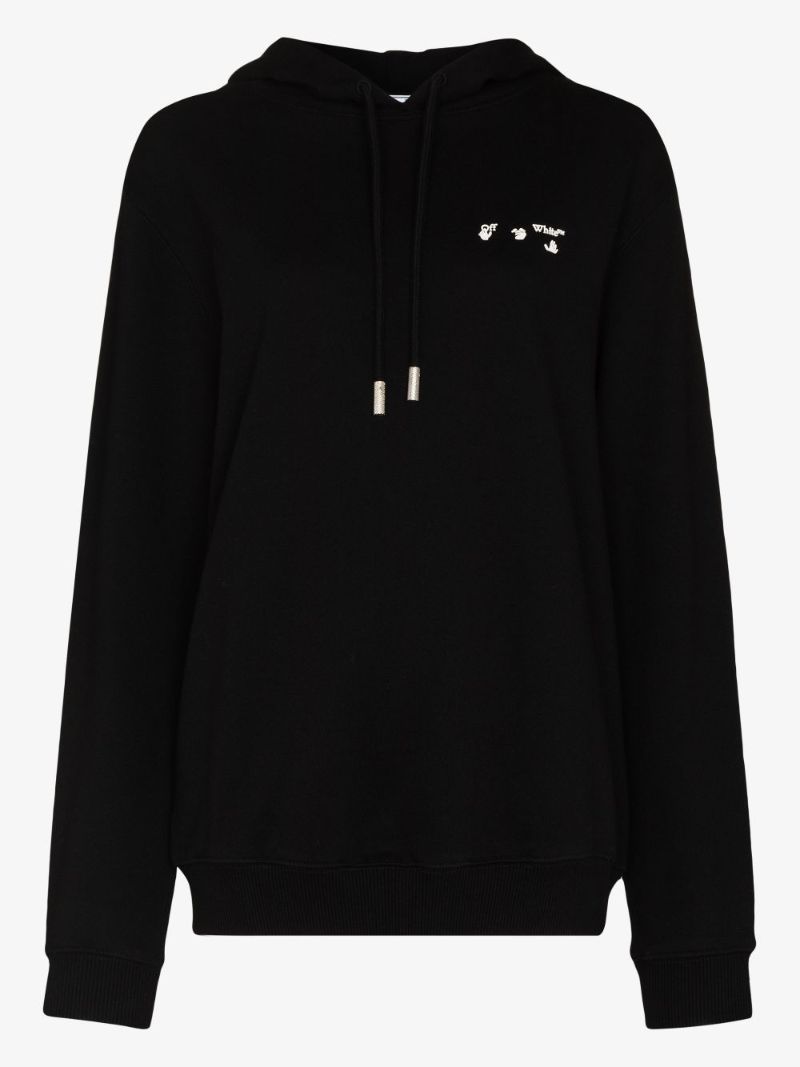 Logo Print Cotton Hoodie
