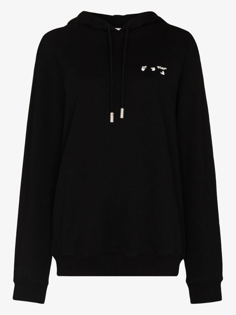 Logo Print Cotton Hoodie
