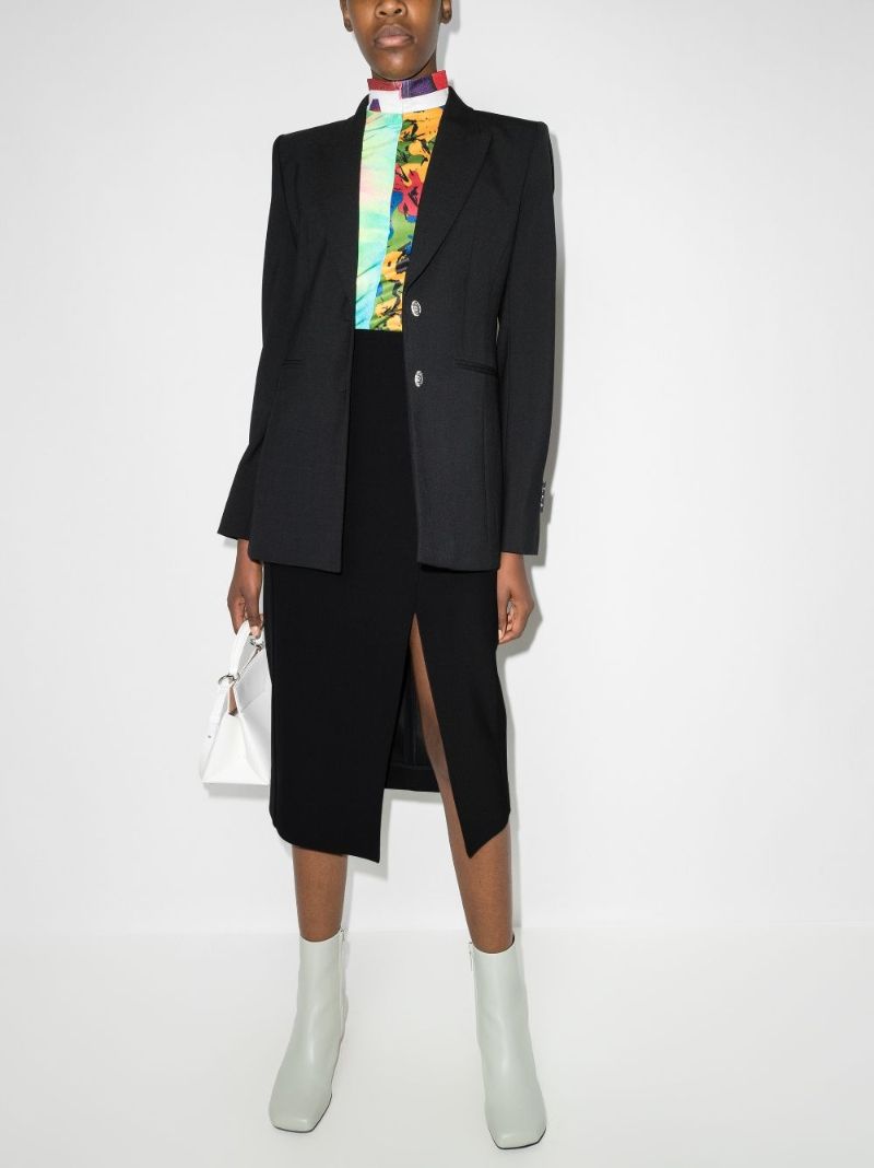 Asymmetric Midi Skirt