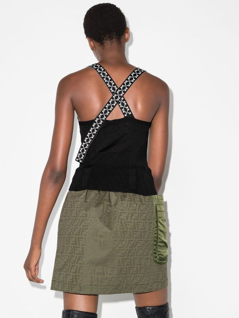 Branded Strap Vest Top
