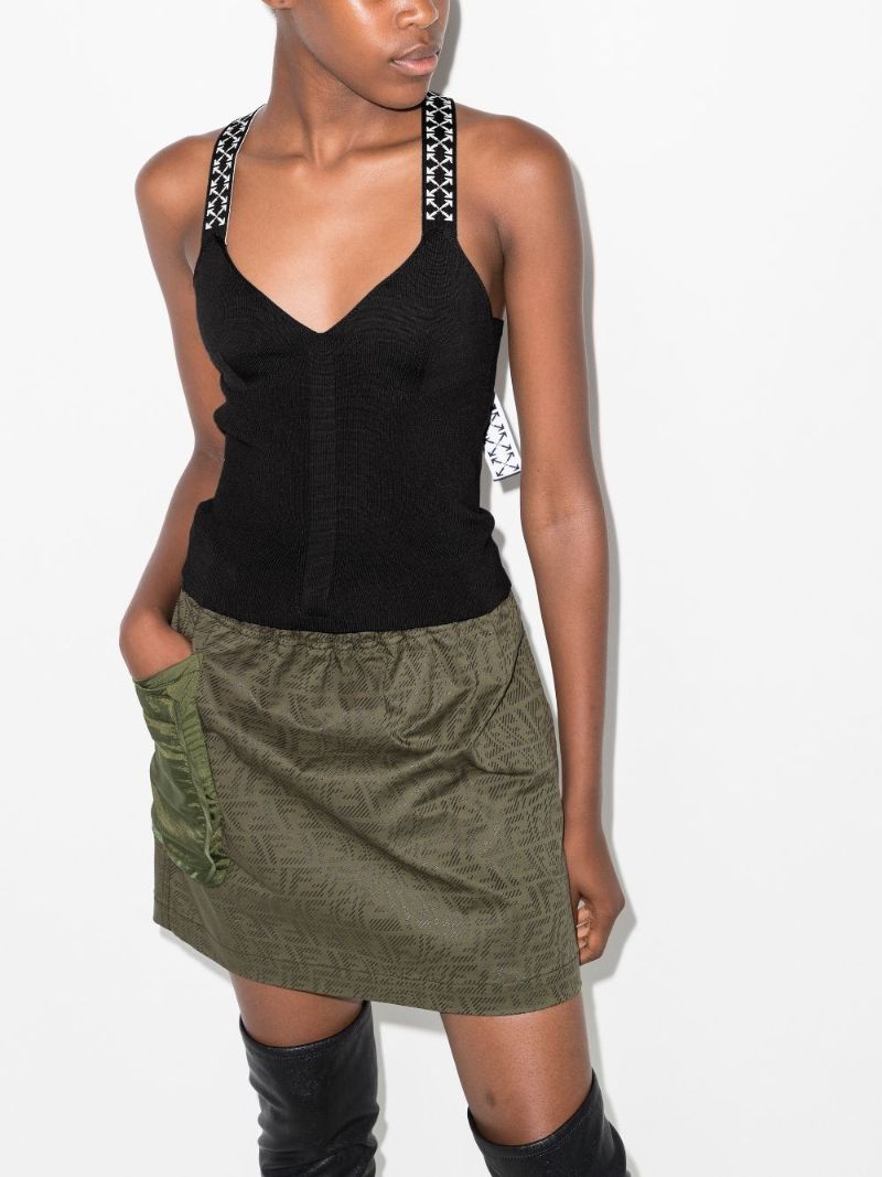 Branded Strap Vest Top