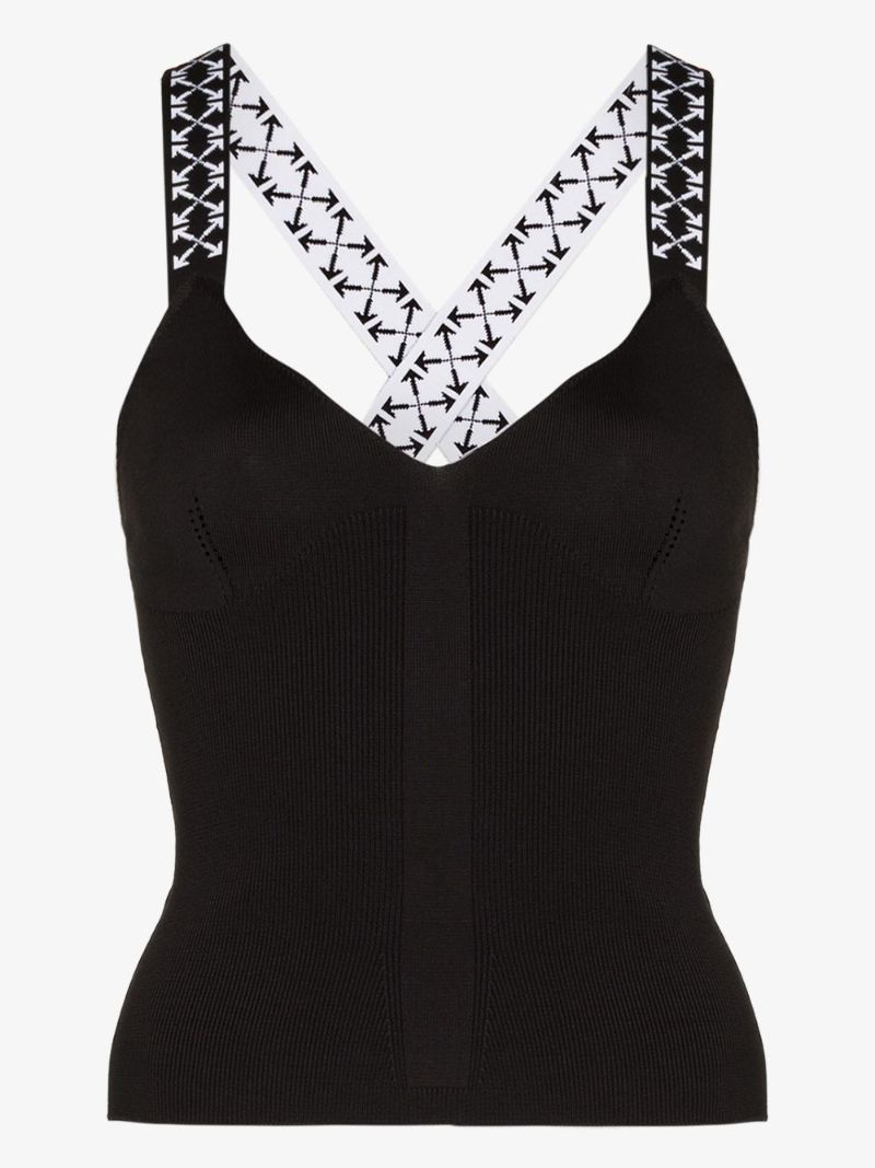 Branded Strap Vest Top