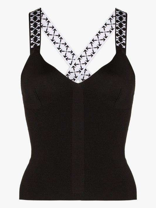 Branded Strap Vest Top