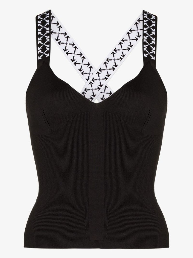 Branded Strap Vest Top