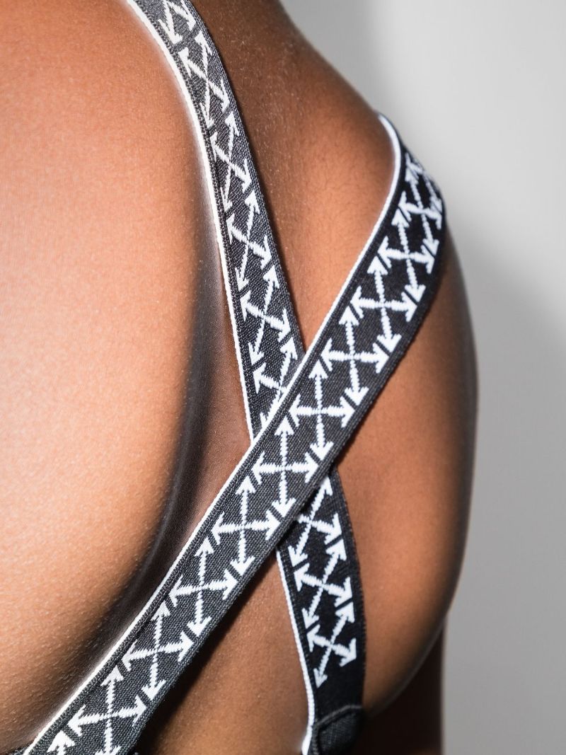 Arrows Strap Fitted Mini Dress