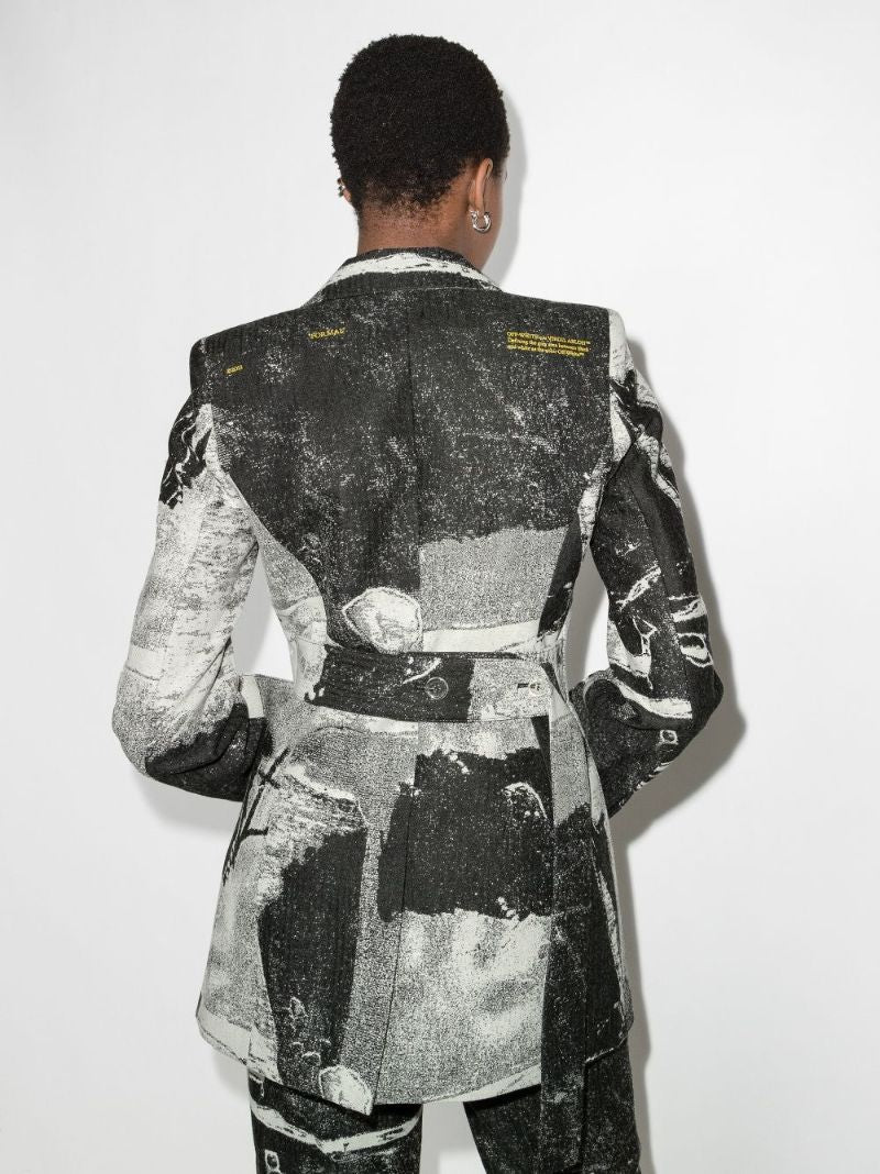 X Pablo Tomek Printed Hourglass Blazer