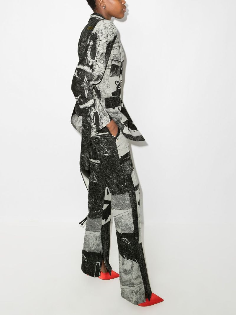 X Pablo Tomek Printed Hourglass Blazer