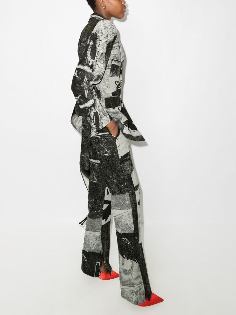 X Pablo Tomek Printed Hourglass Blazer