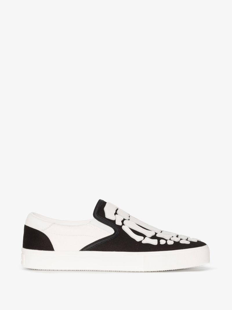 Black Skel Toe Slip-on Sneakers