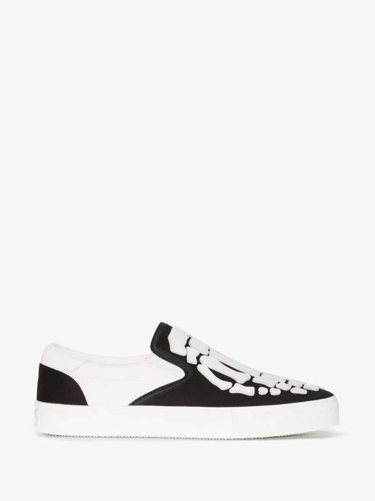 Black Skel Toe Slip-on Sneakers