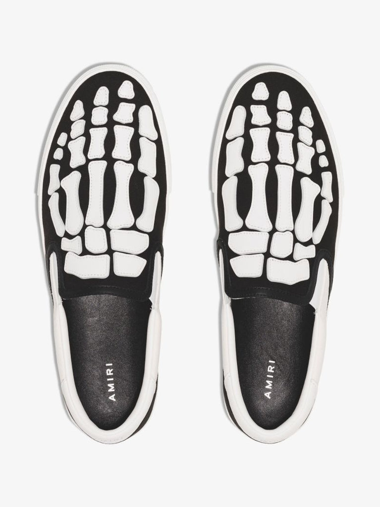 Black Skel Toe Slip-on Sneakers