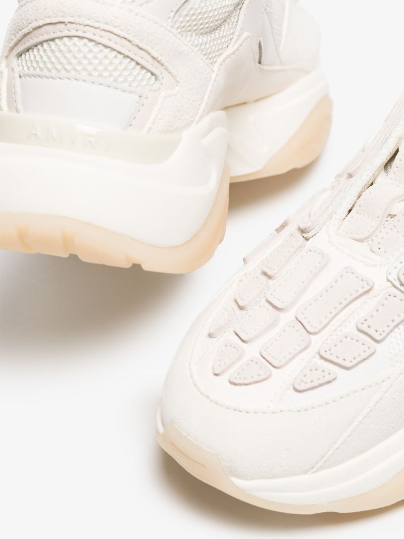 White Bone Runner Leather Sneakers