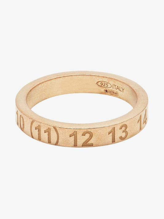 Gold Tone Number Band Ring