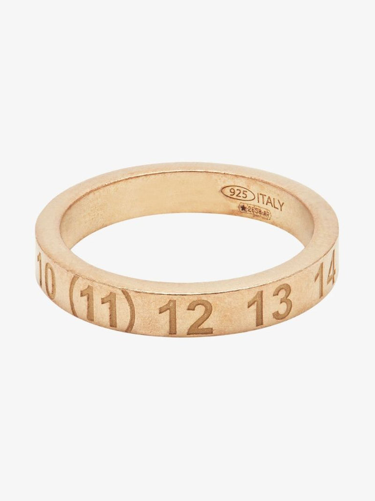 Gold Tone Number Band Ring