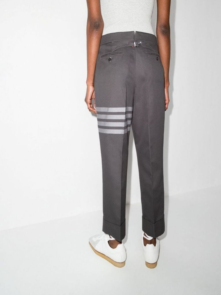 Grey 4-bar Stripe Tailored Trousers