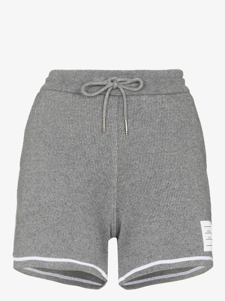 Contrast Stitch Cotton Shorts